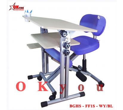 Bộ bàn ghế học sinh Okyou FF1S  WY-BL