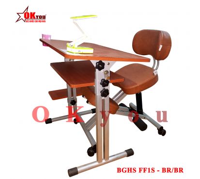 BỘ BÀN GHẾ HỌC SINH OKYOU FF1S BR - 