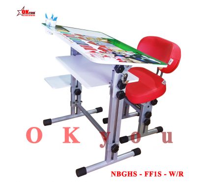 Bộ bàn ghế học sinh Okyou FF1S  W-R